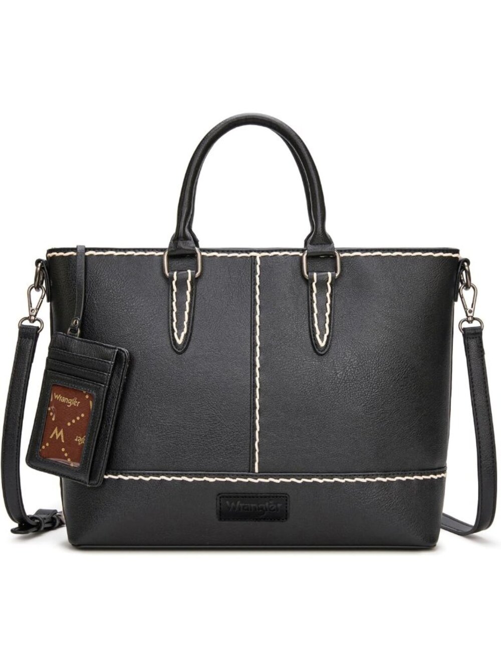 Stylish Women's Wrangler Tote Bag - Versatile Top-Handle & Crossbody with Card